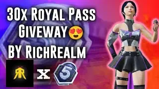 30x Royal Pass Giveway by RichRealm 😍🔥| 1v1 Against A Best Fragger Competative Player😱🔥 BGMI | PUBGM