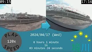 2024/04/17 Tokyo Sakai River Time Lapse / 東京境川タイムラプス(木曽東調節池工事)/ Accéléré de la rivière Sakai à Tokyo