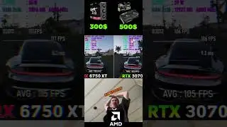 RTX 3070 VS RX 6750XT 300$ OR 500$? #pc #pcgaming #pcgamer #memes #amd #intel #nvidia