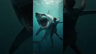 Man fights shark to save kitten 🐈🦈👨 #ai #cat #catlover #story #cutecat #cute #shorts #shark #man
