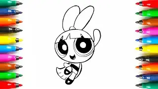How to draw Powerpuff Girls - Blossom #drawing #powerpuffgirls #blossompowerpuffgirls 