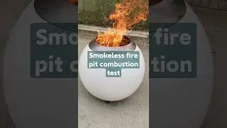 Smokeless/low smoke fire pit combustion test