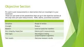 Physical Therapy Documentation