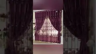 beautiful purple curtains