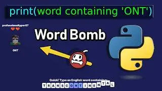 Using a PYTHON SCRIPT to WIN in Roblox Word Bomb...