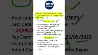 Pgcil Recruitment 2023 |  Pgcil Form Fill Up 2023 | Pgcil Apprentice Online Form 2023