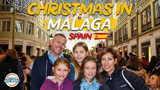 Malaga Christmas Lights | Costa del Sol Spain 🇪🇸 at Christmas Time | 197 Countries, 3 Kids