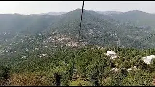 Murree  chairlift ride over the forest in Pakistan