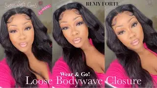 BEAUTIFUL 6x4 BOUNCY LOOSE BODYWAVE WEAR & GO WIG | PERFECT FOR BEGINNERS 💕 Ft. Remy Forte Hair