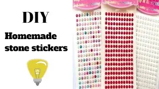 Homemade stone stickers - DIY stone stickers/ how we make at home stone stickers/ FB