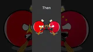 china relationship now and then #countryballs #china #russia #india #vietnam #pakistan