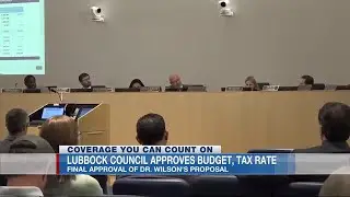 Lubbock city council approves new budget, property tax rate