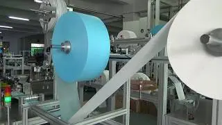 test run video for automatic 1+2 outer earloop face mask making machine