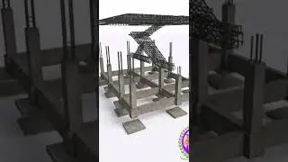 3D-визуализация несущего каркаса здания
