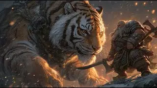 Epic Dark Fantasy Music &ndash; Warrior vs Flaming Tiger | Beautiful Medieval Ambience 2