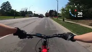 Modded LD100 motorized bike, test ride (75+kmh)