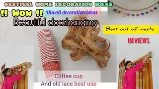 Diy / waste coffee mug reuse / beautiful home decoration ideas / festival home decoration ideas #diy