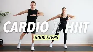 30 Min Cardio HIIT workout at Home - 5000 steps for Fat Burn (No repeat) | Day 15 Move Reset