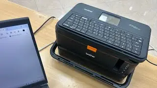 How to use brother p touch E850TKW ferrule and labling machine
