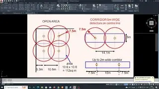Fire Alarm Spacing , Naming and Circuiting In AutoCAD.