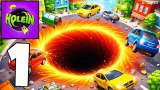 🕳️HOLEIN Gameplay Walkthrough Part 1 &ndash; Eat Everything & Grow Bigger! (Android,iOS)