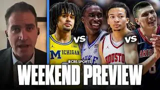 Jon Rothstein previews LOADED weekend: No. 4 Arizona vs No. 2 Houston,  No. 1 Michigan vs No. 3 Duke