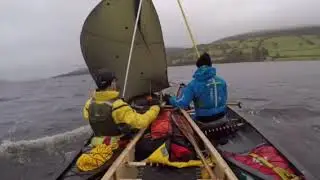 Bala open canoe sailing