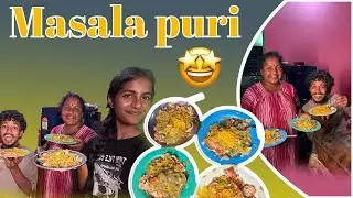 First time masala puri maltha …amma becha to poyer ???@koushitalks 