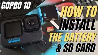 How to Install the Battery & Memory Card - GoPro Hero 10 Black
