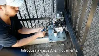 Como colocar portão com motor Peccinin no manual
