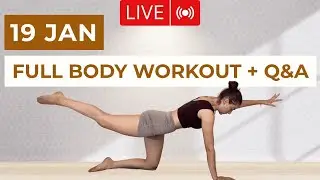 30 Min Full Body Pilates | Strength & Stretch | No Equipment (Live Class)