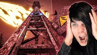A Horror Game Where A monster Chases You Up A Radio Tower