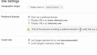 Part of the process of setting a preferred domain is to verify that you own