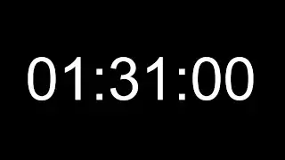 91 Minutes Silent Count Up Timer