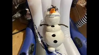 Destroy Stuffed Olaf Disney Frozen Warm Candle and Shred