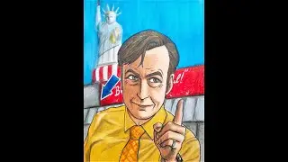 Cartoon Drawing | Saul Goodman from Better Call Saul and Breaking Bad Fanart