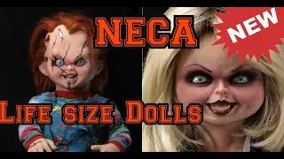 NECA Chucky and Tiffany Life size replicas | Bride of Chucky