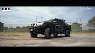 HKS LEGAMAX NISSAN NAVARA NP300 CARBON TAIL EXHAUST