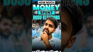 How much MONEY is spent in DUSU Elections? 🤔 #delhiuniversity #shortsfeed