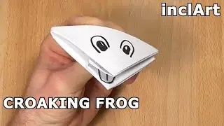 INCLART CROAKING FROG ORIGAMI | HOW TO MAKE A FROG TUTORIAL