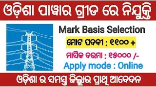 Odisha power department recruitment 2022!! For various post!! Odisha latest job notification 2022!!