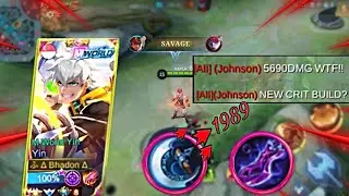 YIN CRIT BUILD | CRAZY BUILDS = CRAZY RESULT | MLBB YIN 2022 | BEST BUILD YIN 2022