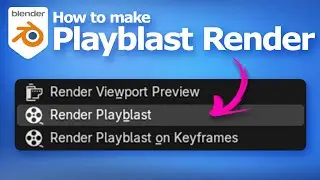 Рендеринг в Blender Playblast