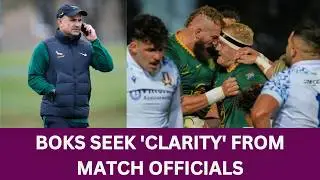Boks seek 'Clarity' to Align with Match Officials after Springboks vs Italy Rugby Match