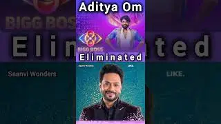 Aditya Om Eliminated From Bigg Boss 8 Season Telugu#shorts #adityaom #biggboss8telugu #biggboss8 #yt