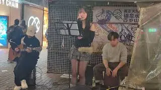安靜 / 在月台上等你 / 心亂如麻 (Cover) @旺角T.O.P商場外Busking 2026.01.21