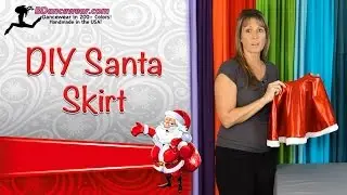 DIY Santa Skirt/Christmas Skirt Tutorial