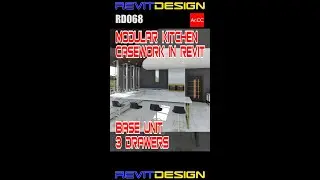 Revit Casework Base Unit 3 Drawers