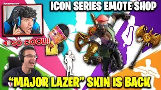 Streamers React To Major Lazer Skin Back In Fortnite Item Shop | Travis Scott Skin Not Coming Back