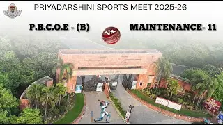 P.B.C.O.E - (B)  Vs  MAINTENANCE- 11  |  M6 Men Cricket Match Live